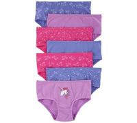 Carter's Kleine 7er-Pack Unterwäsche für Mädchen, Violett/Blau/Rosa Einhorn, 4-5