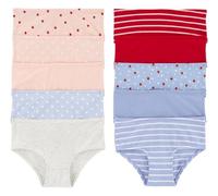 Carter's Mädchen-Unterhosen aus Stretch-Baumwolle, 10er-Pack (Blau/Rote Erdbeere, 10-12 Jahre), Blau/Rote Erdbeere, 10-12 Jahre