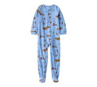 Carter's Schlafanzug für große Jungen aus Microfleece mit Fuß, Blaues Angeln, 10 Jahre