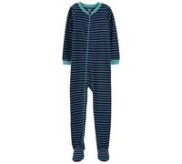 Carter's Schlafanzug für große Jungen aus Microfleece mit Fuß, Streifen/Blau, 8 Jahre