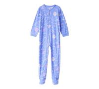 Carter's Schlafanzug für große Mädchen mit Fuß, Microfleece, Blau (Blue Space), 6 Jahre