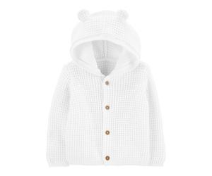 Carter's Strickjacke Kapuze mit Ohren 74 natur