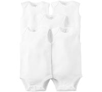 Carters Unisex Baby 5-Pack Sleeveless Original Bodysuits, White, 9M