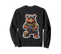 Cartoon Bär Soldat Sweatshirt