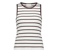 CARTOON - Basic-Top Weiß/Braun - Gr. - 36