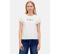 Cartoon Baumwollshirt Damen Baumwolle weiß, 34