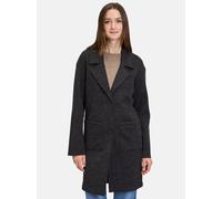 Cartoon Damen Blazermantel mit Reverskragen Dunkelgrau,40