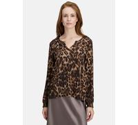 Schlupfbluse CARTOON "Cartoon Damen Casual-Bluse mit Muster", Damen, Gr. 42, braun, camel, Obermaterial: 100% Viskose., casual, lässig geschnitten normal, Kurzarm, Blusen (29740932-42) braun, camel