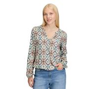 Schlupfbluse CARTOON "Cartoon Damen Casual-Bluse mit Muster", Damen, Gr. 38, violett, blau, Obermaterial: 100% Viskose., casual, figurumspielend normal, V-Ausschnitt, Blusen (27240247-38) violett, bla
