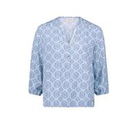 Schlupfbluse CARTOON "Cartoon Casual-Bluse mit Muster", Damen, Gr. 38, bunt (blau, rosé), Obermaterial: 100% Viskose., casual, lässig geschnitten normal, V-Ausschnitt, 3/4-Ärmel, Blusen (41154827-38)