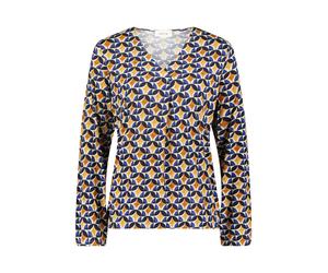 CARTOON - Blusenshirt camel/dark blue - Gr. - 36