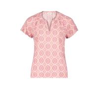 Shirtbluse CARTOON "Cartoon Blusenshirt mit Rüschen", Damen, Gr. 36, cream, apricot, Obermaterial: 100% Viskose., modisch, lässig geschnitten normal, V-Ausschnitt, Langarm, Blusen (27314405-36) cream,