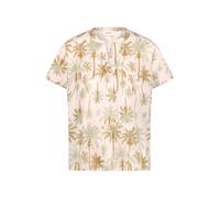 Cartoon Shirtbluse Damen mit Rüschen V-Ausschnitt 55% Baumwolle 45% Lyocell Beige Gr. 44
