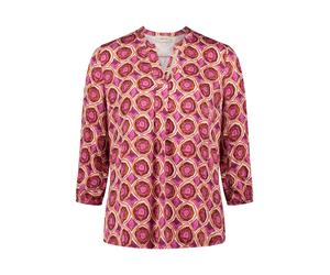 CARTOON - Blusenshirt weiß/violett - Gr. - 40