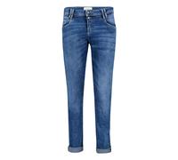 Cartoon Boyfriend-Hose mit Nieten Damen Gr. 46 Blau