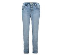 Cartoon Boyfriend-Jeans Damen im Vintage-Look, lässig geschnitten, Baumwoll-Mix, Blau, Gr. 36