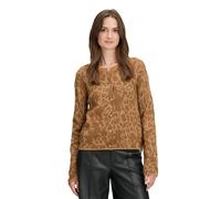 Strickjacke CARTOON "Damen Strick-Cardigan mit Rundhalsausschnitt", Damen, Gr. 44, camel, braun, Obermaterial: 70% Polyacryl, 30% Polyamid., normal normal, Rundhals, Strickjacken (67291405-44) camel,