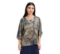 CARTOON - Casual-Bluse blau/khaki - Gr. - 42