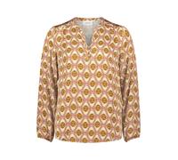 Cartoon Casual-Bluse Damen Kurz 1/1-Arm Braun/Rosé Größe 38