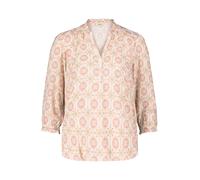 Cartoon Damen Casual-Bluse mit Raffung 36, Cream/Rosé