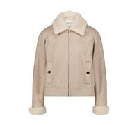 Canvasjacke CARTOON "Damen mit Kragen", Damen, Gr. 42, taupe, Obermaterial: 100% Polyester. Futter: 100% Polyester, lässig geschnitten, Jacken (65321218-42) taupe