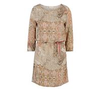 Cartoon Damen Casual-Kleid mit Muster Beige-Rosé,36