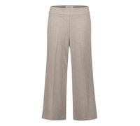 Culotte CARTOON "Cartoon Damen Culotte mit Bügelfalte", Damen, Gr. 40, Normalgrößen, braun (schwarz, camel), Obermaterial: 66% Polyester, 31% Viskose, 3% Elasthan., casual, figurumspielend 7/8-Länge,