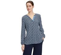 Cartoon Blusenshirt Damen hellblau, 36
