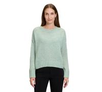 Cartoon Damen Basic-Pullover mit Rundhalsausschnitt 34, Grey Green Melange