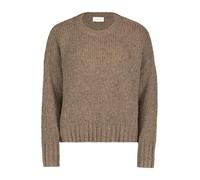 Cartoon Damen Basic-Pullover mit Rundhalsausschnitt Hellbraun,46