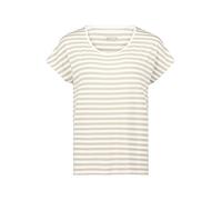 Cartoon Damen Basic Shirt mit Rundhalsausschnitt 34, Cream/Khaki