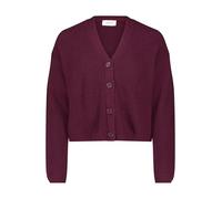 Cartoon Damen Basic-Strickjacke mit V-Ausschnitt Purple Potion,46
