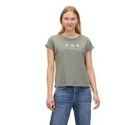 Cartoon Damen Baumwollshirt mit Ärmelaufschlag 36, Patch/Khaki/Cream