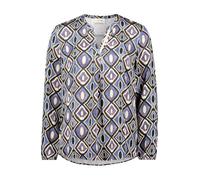 CARTOON - Blusenshirt braun/blau - Gr. - 36