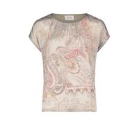 Cartoon Damen Blusenshirt mit Print Beige-Rosé,36