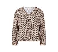 Cartoon Damen Blusenshirt mit Volant 34, Blue/Rosé