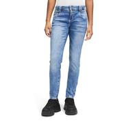Cartoon Damen Boyfriend-Hose mit Reißverschluss Light Blue Denim,36