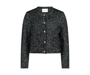 Cartoon Damen Cardigan mit Rundhalsausschnitt 44, Black/Silver