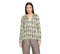 Cartoon Casual-Bluse Damen mehrfarbig Grün/Blau Größe 38