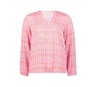 Schlupfbluse CARTOON "Cartoon Casual-Bluse mit Muster", Damen, Gr. 38, orange, rosé, Obermaterial: 100% Viskose., casual, lässig geschnitten normal, Rundhals, Langarm, Blusen (47643269-38) orange, ros