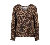 Schlupfbluse CARTOON "Cartoon Damen Casual-Bluse mit Muster", Damen, Gr. 46, braun, camel, Obermaterial: 100% Viskose., casual, lässig geschnitten normal, V-Ausschnitt, Kurzarm, Blusen (29740932-46) b