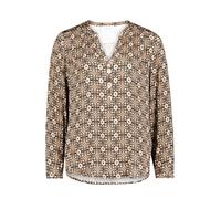 Cartoon Damen Casual-Bluse mit Muster, brown, Gr. 34