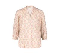 Cartoon Casual-Bluse Damen mit Raffung – Cream/Rosé – Größe 36