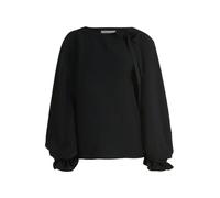 Cartoon Damen Casual-Bluse mit Schleifenknoten 40, Schwarz