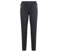 Cartoon Damen Casual-Hose mit Reißverschlusstaschen Dunkelgrau,44