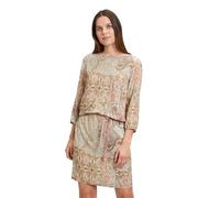 Cartoon Damen Casual-Kleid mit Muster Beige-Rosé,40