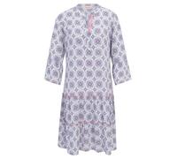 Cartoon Damen Casual-Kleid mit Stufen 38, Blue/Apricot