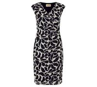 Cartoon Damen Casual-Kleid ohne Arm 38, Weiß/Schwarz