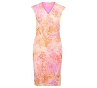 Druckkleid CARTOON "Cartoon Casual-Kleid ohne Arm", Damen, Gr. 42, Normalgrößen, bunt (orange, pink), Obermaterial: 95% Polyester, 05% Elasthan. Futter: 95% Viskose, 5% Elasthan., feminin, körpernah k