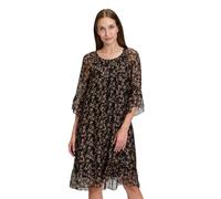 Cartoon Damen Chiffonkleid mit 3/4 Arm Black/Rosé,38